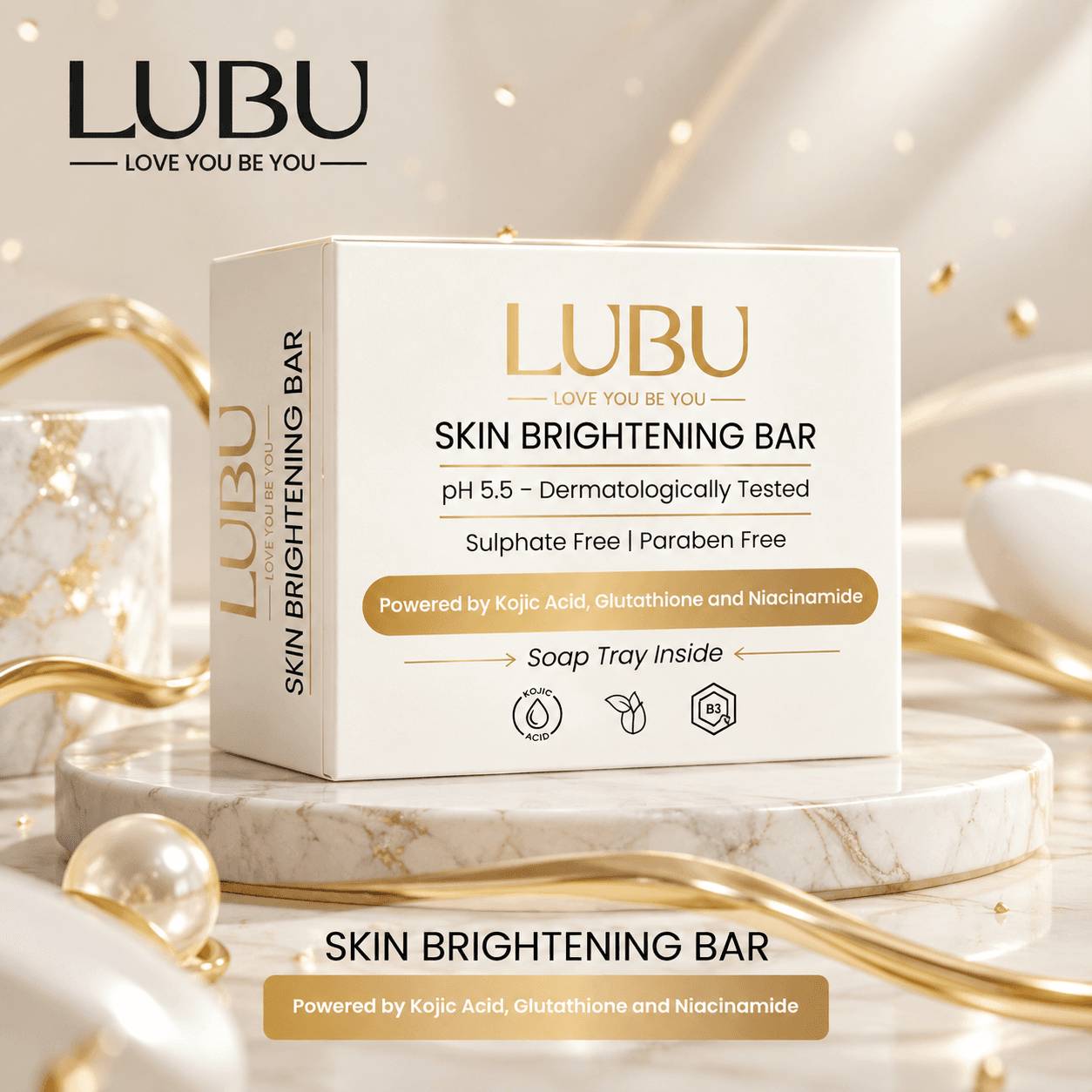LUBU Skin Brightening Bar 75G — Single