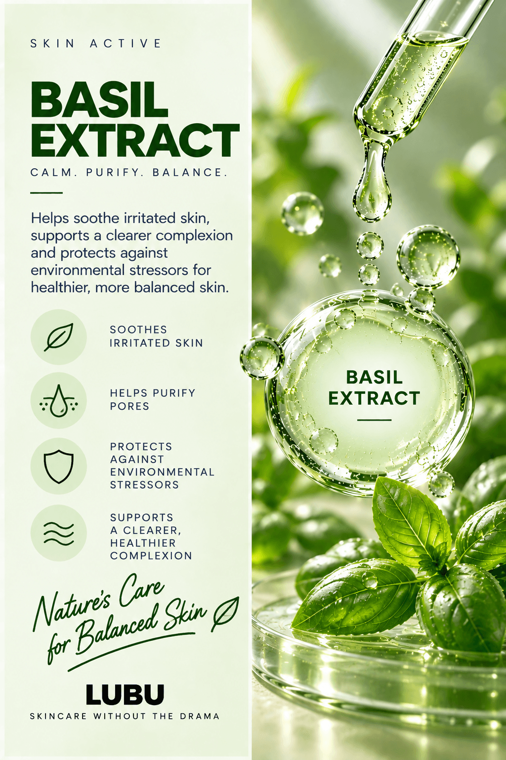 BASIL EXTRACT PROVIDES SOOTHING RELIEF