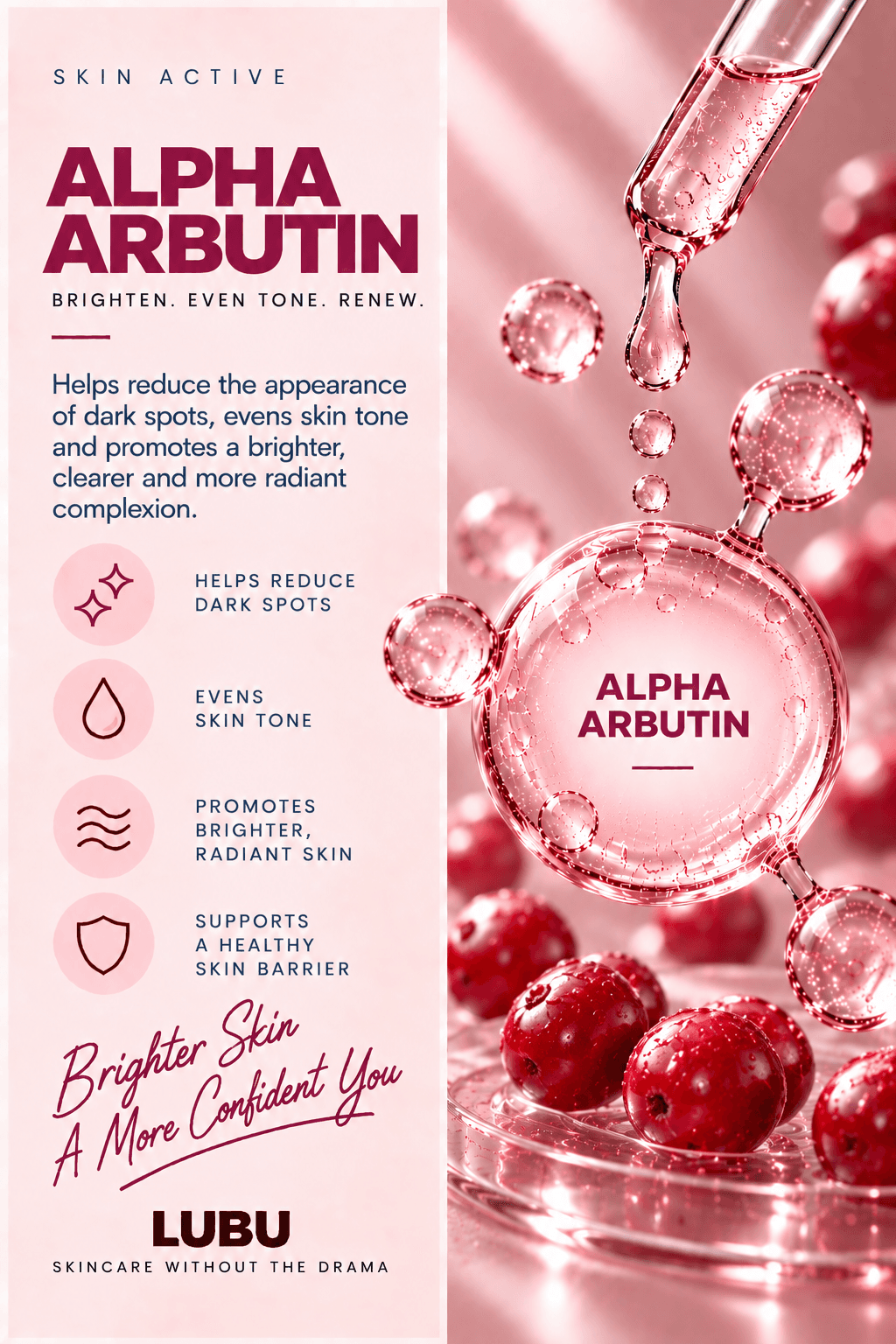 ALPHA ARBUTIN REDUCES DARKSPOTS